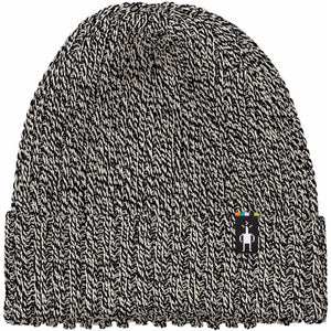 Smartwool Rib Knit Hat  -  One Size Fits Most / Black/Natural Marl