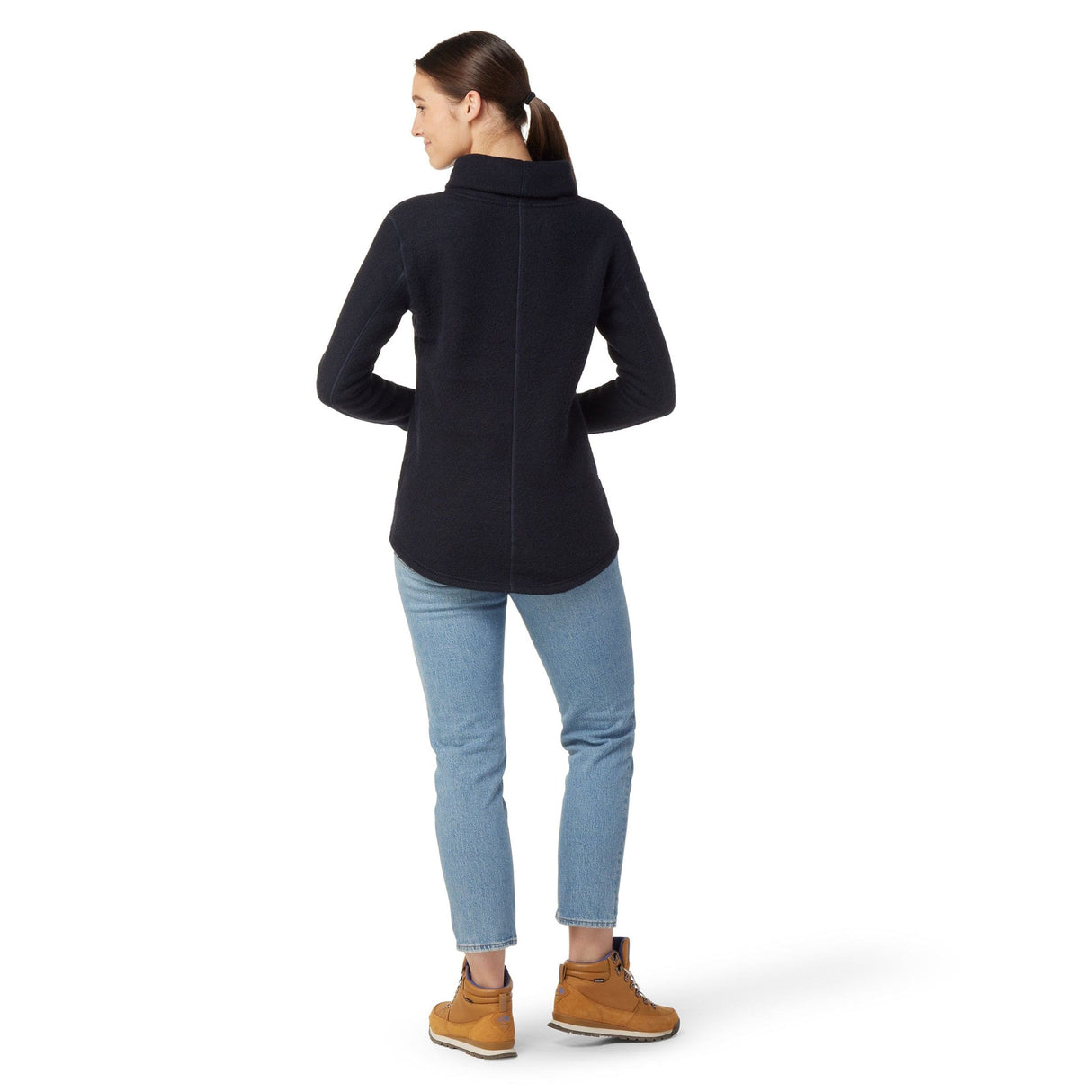 Smartwool Womens Hudson Trail Fleece Pullover  -  Small / Deep Navy