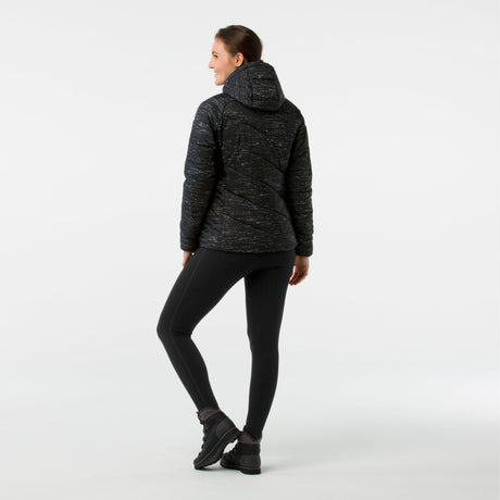 Smartwool Womens Smartloft 150 Hooded Jacket  -  Small / Black/Light Gray