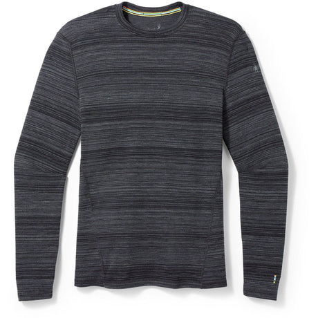 Smartwool Mens Classic Thermal Merino Base Layer Crew  -  Small / Black Color Shift