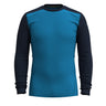 Smartwool Mens Classic Thermal Merino Base Layer Crew  -  Small / Nival Blue/Deep Navy