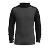 Smartwool Mens Classic Thermal Merino Base Layer Hoodie  -  Small / Black/Charcoal Heather