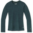 Smartwool Womens Classic Thermal Merino Base Layer Crew  -  X-Small / Twilight Blue Heather