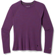 Smartwool Womens Classic Thermal Merino Base Layer Crew  -  X-Small / Purple Iris Heather