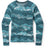 Smartwool Womens Classic Thermal Merino Base Layer Crew  -  Small / Twilight Blue Mtn Scape