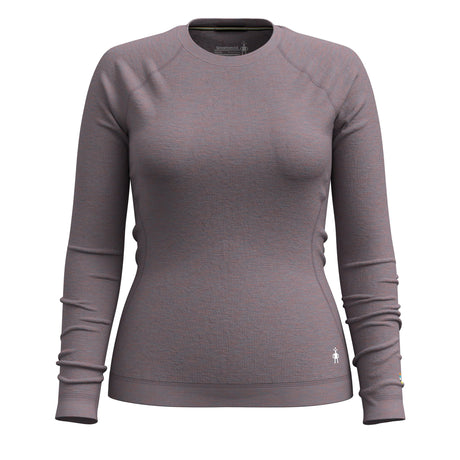 Smartwool Womens Classic Thermal Merino Base Layer Crew  -  X-Small / Chalk Violet Heather