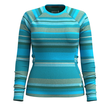 Smartwool Womens Classic Thermal Merino Base Layer Crew - Clearance  -  X-Small / Pool Blue Joviansphere