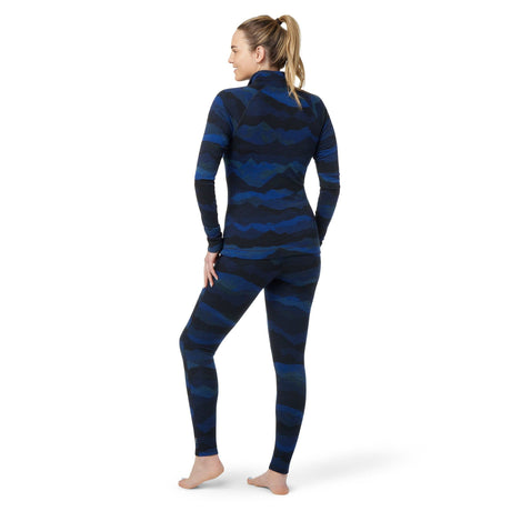 Smartwool Womens Classic Thermal Merino Base Layer Pattern 1/4 Zip  - 