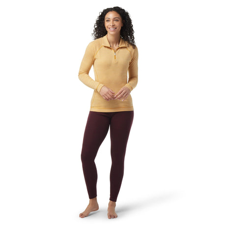 Smartwool Womens Classic Thermal Merino Base Layer Pattern 1/4 Zip  - 