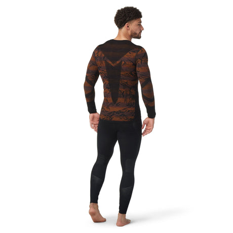 Smartwool Mens Intraknit Thermal Merino Base Layer Pattern Crew  - 