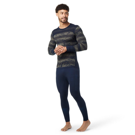 Smartwool Mens Intraknit Thermal Merino Base Layer Pattern Crew  - 