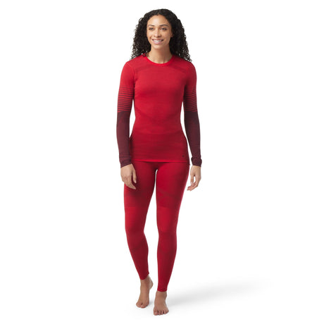 Smartwool Womens Intraknit Thermal Merino Base Layer Pattern Crew  - 