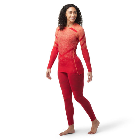 Smartwool Womens Intraknit Thermal Merino Base Layer Pattern Crew  - 