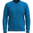 Smartwool Mens Sparwood V-Neck Sweater  -  Medium / Nival Blue Heather