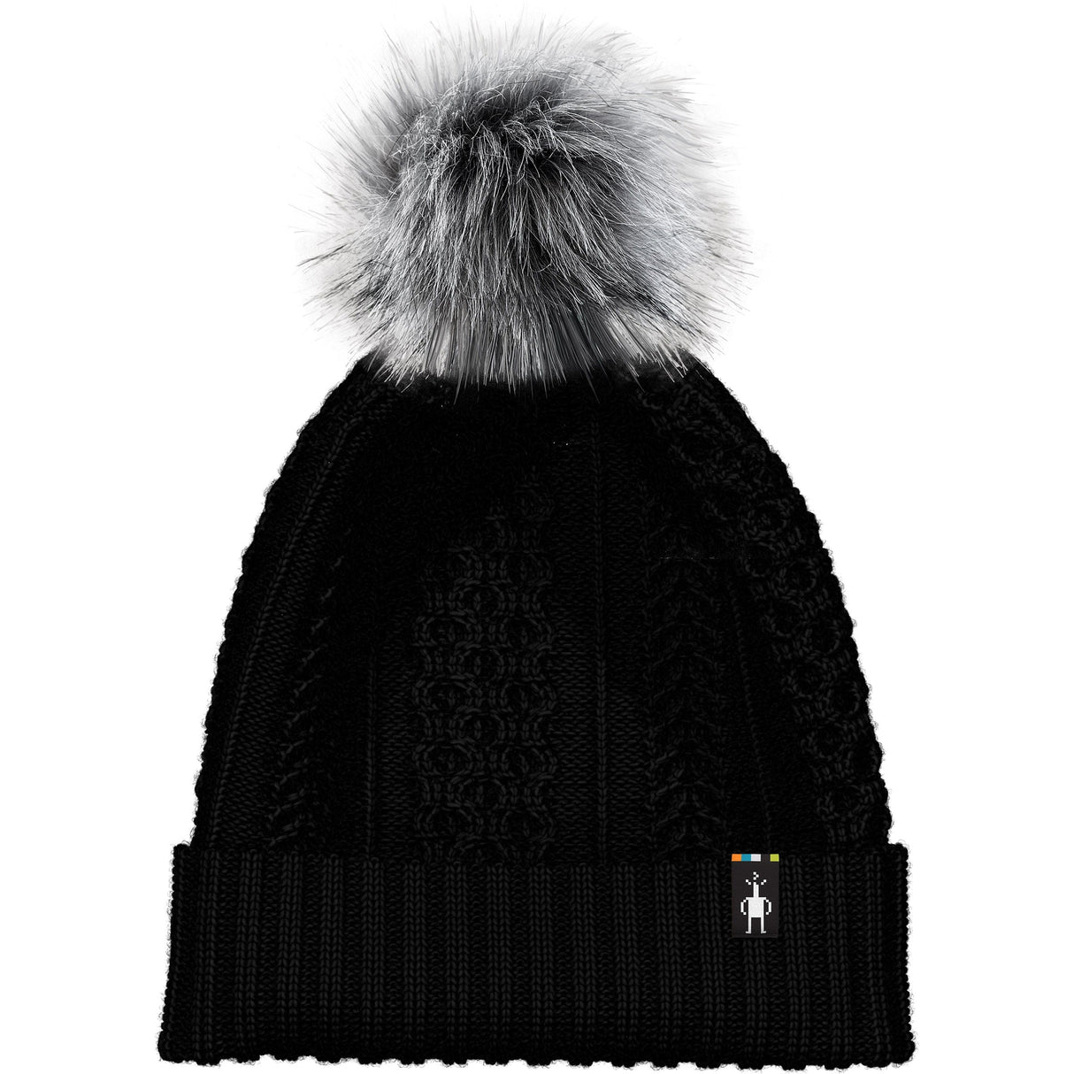 Smartwool Lodge Girl Beanie  -  One Size Fits Most / Black/Light Gray