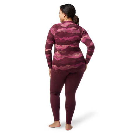 Smartwool Womens Classic Thermal Merino Base Layer Pattern Crew Plus  - 