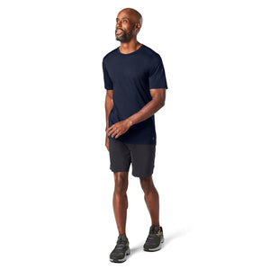 Smartwool Mens Merino Plant-Based Dye Short-Sleeve Tee  -  Small / Indigo Blue