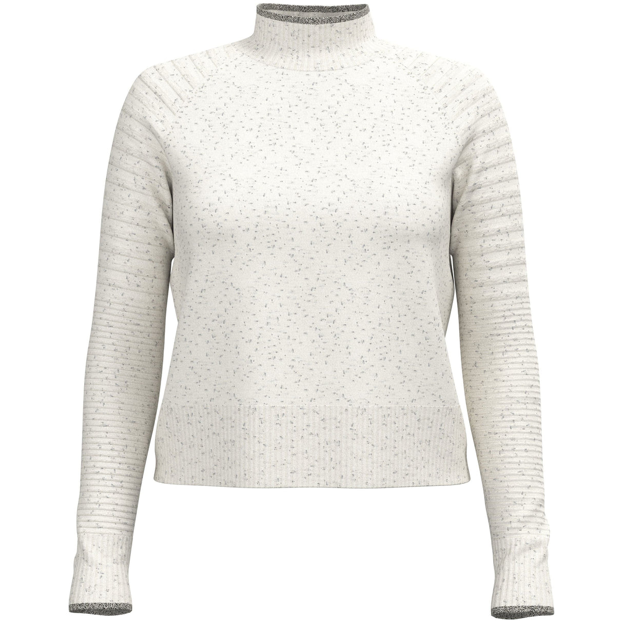 Smartwool Womens Edgewood Mock Neck Sweater  -  Small / Natural Donegal