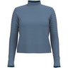 Smartwool Womens Edgewood Mock Neck Sweater  -  Small / Violet Blue Marl