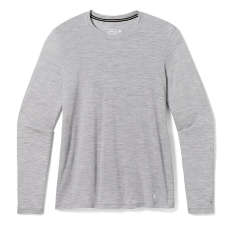 Smartwool Womens Classic All-Season Merino Base Layer Long-Sleeve  -  1X / Light Gray Heather