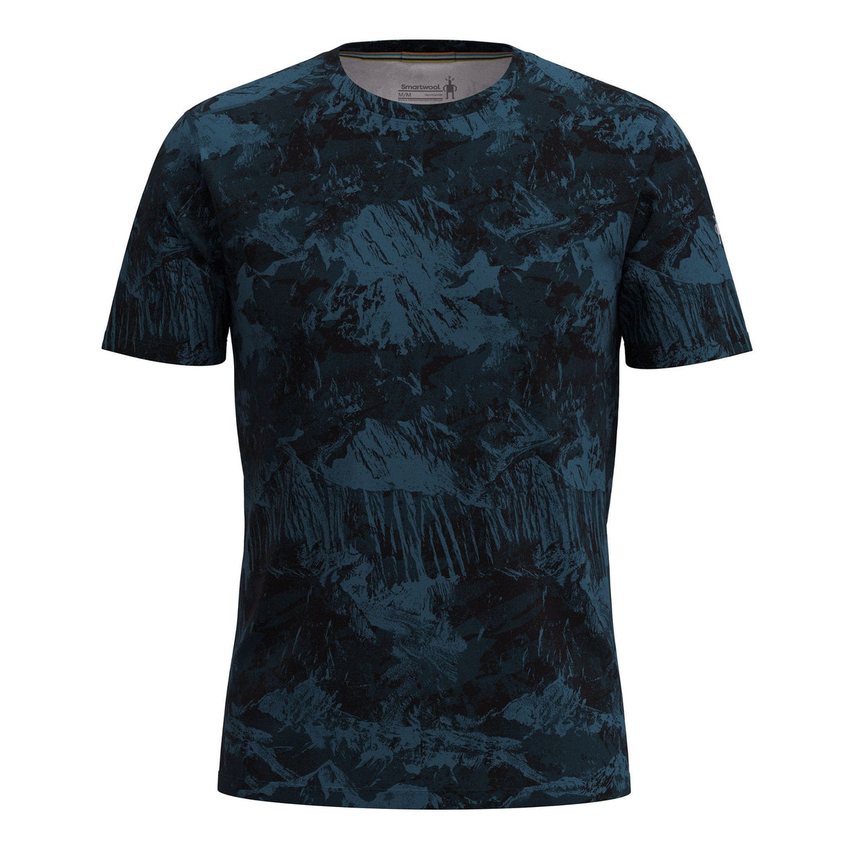 Smartwool Mens Merino Short-Sleeve Tee  -  Medium / Twilight Blue Mountain