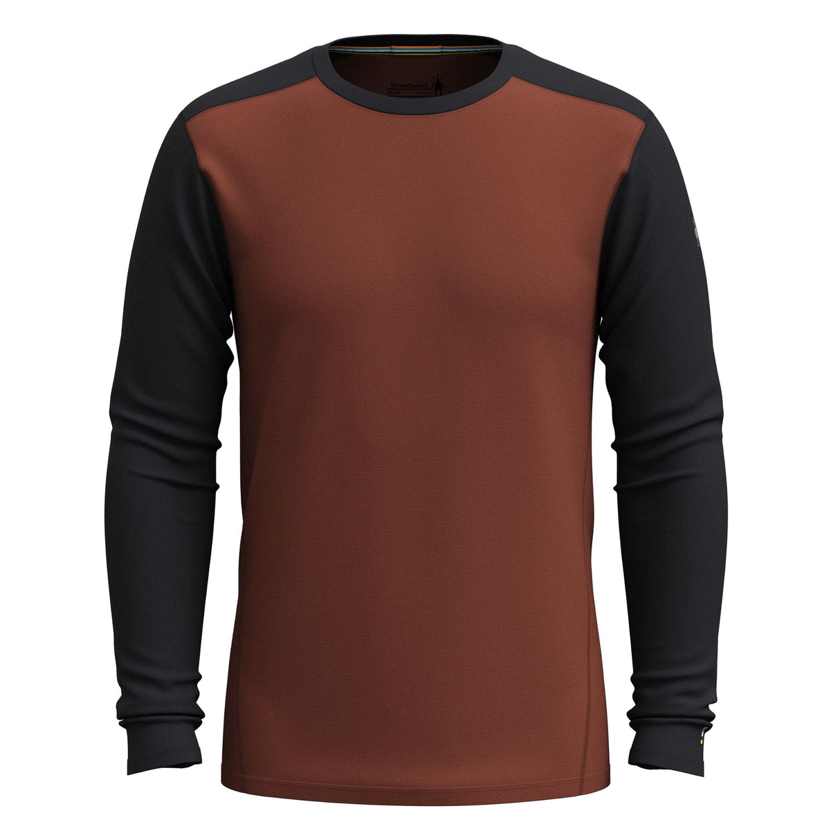 Smartwool Mens Classic All-Season Merino Base Layer Long Sleeve  -  Medium / Sable Brown/Black