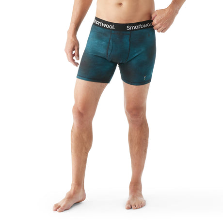 Smartwool Mens Merino Print Boxer Brief  - 