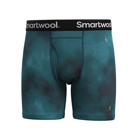 Smartwool Mens Merino Print Boxer Brief  -  Small / Twilight Cloud