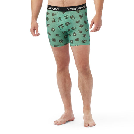 Smartwool Mens Merino Print Boxer Brief  - 