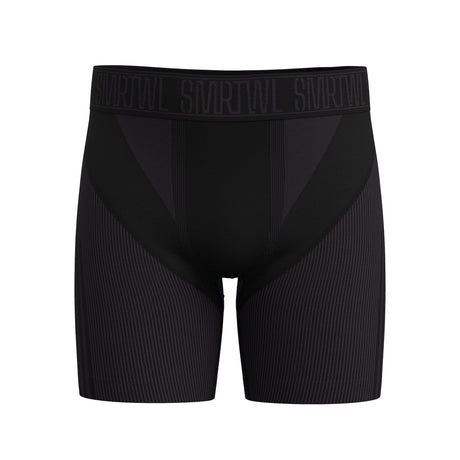 Smartwool Mens Intraknit 6" Boxer Brief  -  Small / Black/Charcoal