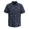 Smartwool Mens Printed Short-Sleeve Button Down  -  Medium / Deep Navy Gone Camping