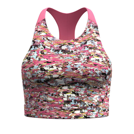 Smartwool Womens Active Crop Bra  -  X-Small / Guava Pink Mica Stone