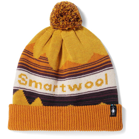 Smartwool Knit Winter Pattern Pom Beanie  -  One Size Fits Most / Honey Gold Heather