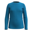 Smartwool Kids Classic Thermal Merino Base Layer Crew  -  XX-Small / Nival Blue Heather