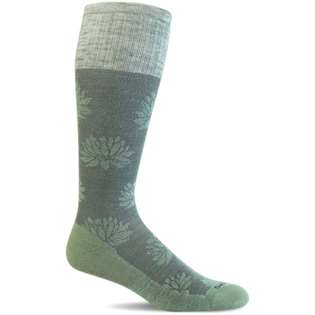 Sockwell Womens Lotus Lift Firm Compression Knee-High Socks  -  Small/Medium / Celadon