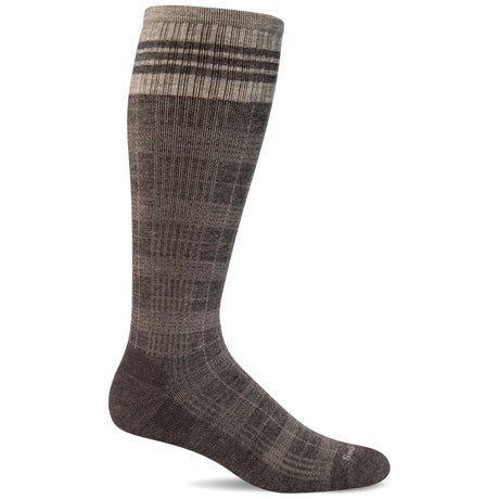 Sockwell Mens Tartan Moderate Compression OTC Socks  -  Medium/Large / Charcoal