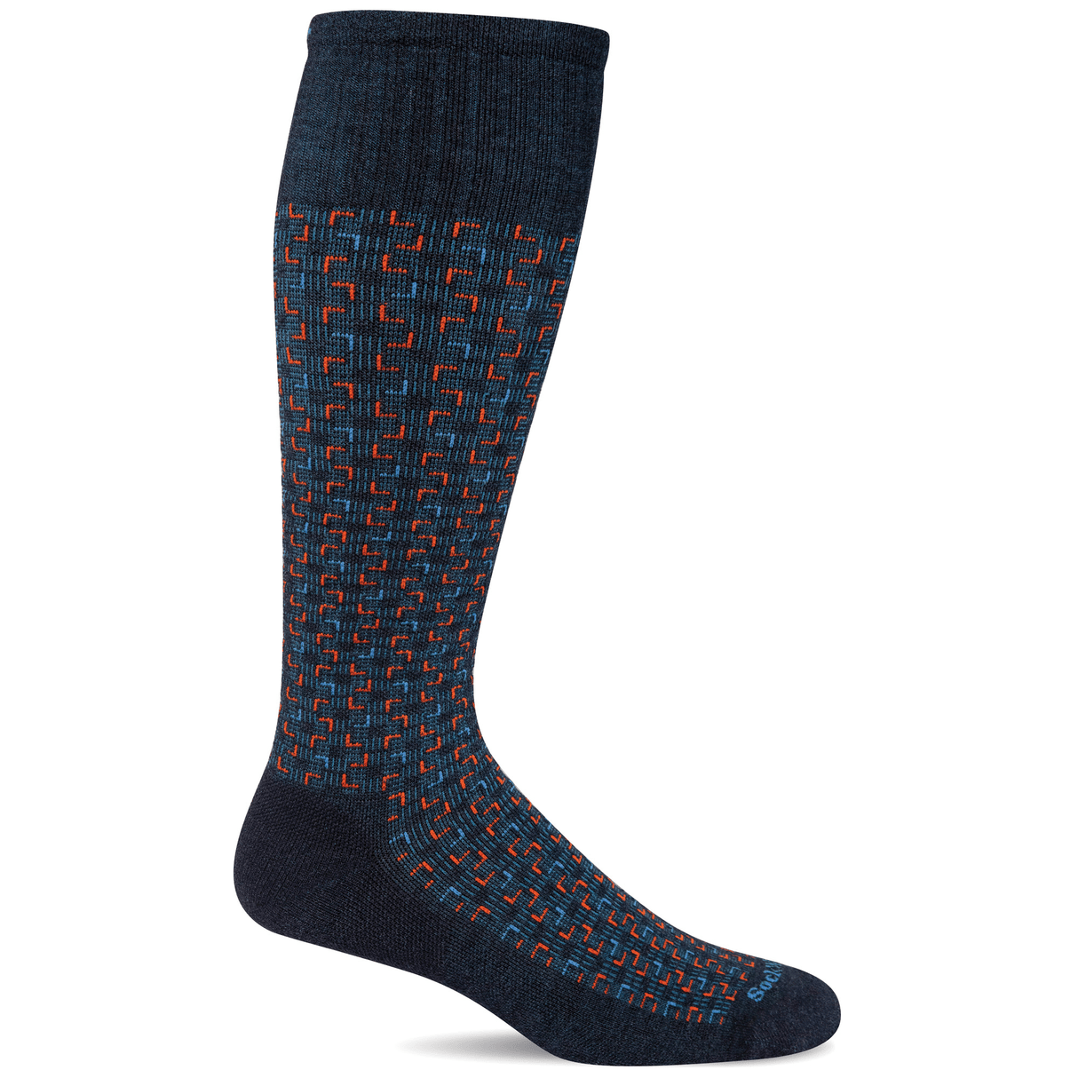 Sockwell Mens Entwined Moderate Compression Socks  -  Medium/Large / Navy