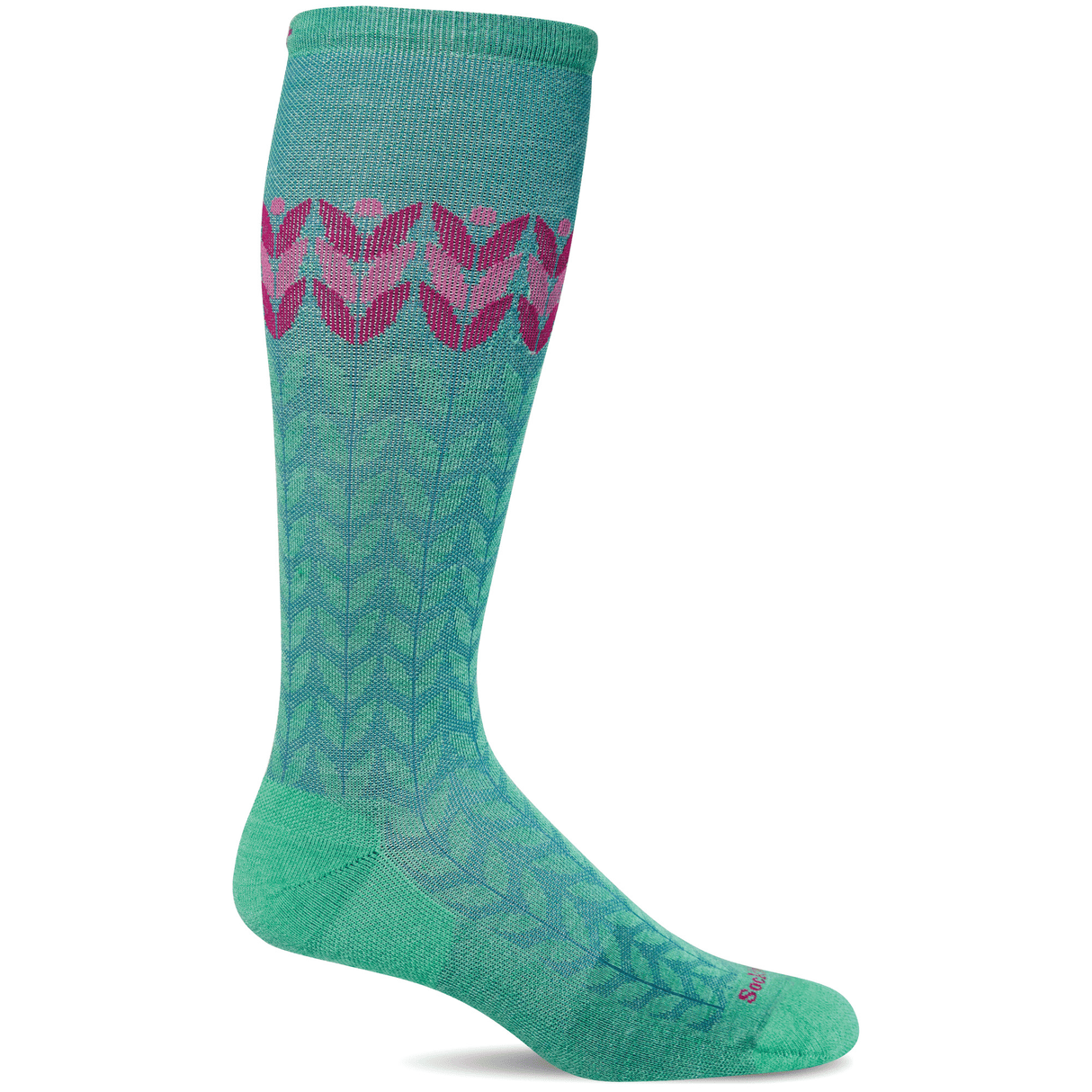 Sockwell Womens Bean Stalk Moderate Compression Socks  -  Medium/Large / Spearmint