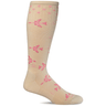 Sockwell Womens In Flight Fun Moderate Compression Socks  -  Small/Medium / Natural