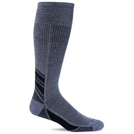 Sockwell Mens Circuit Firm Compression Over-the-Calf Socks  -  Medium/Large / Denim