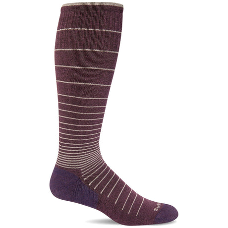 Sockwell Womens Circulator Moderate Compression Knee High Socks  -  Small/Medium / Blackberry