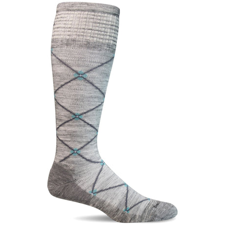 Sockwell Womens Elevation Firm Compression Socks  -  Small/Medium / Light Gray