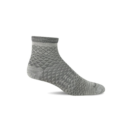 Sockwell Womens Plantar Ease Firm Compression Micro Socks  -  Small/Medium / Ash