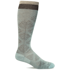 Sockwell Womens Full Floral Moderate Compression Socks  -  Small/Medium / Air