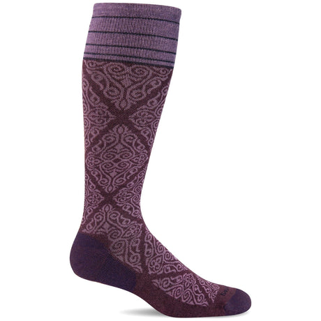 Sockwell Womens The Raj Firm Compression Socks  -  Small/Medium / Blackberry