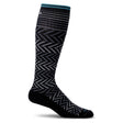 Sockwell Womens Chevron Moderate Compression Socks  -  Small/Medium / Black