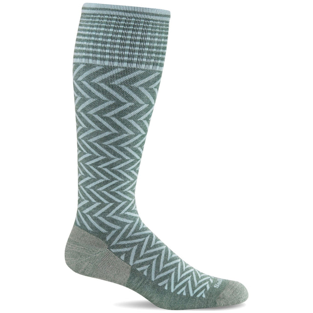 Sockwell Womens Chevron Moderate Compression Knee-High Socks - GoBros.com