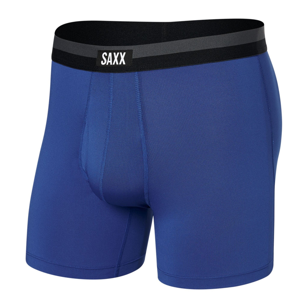 SAXX Mens Sports Mesh Boxer Brief Fly  -  Small / Sport Blue