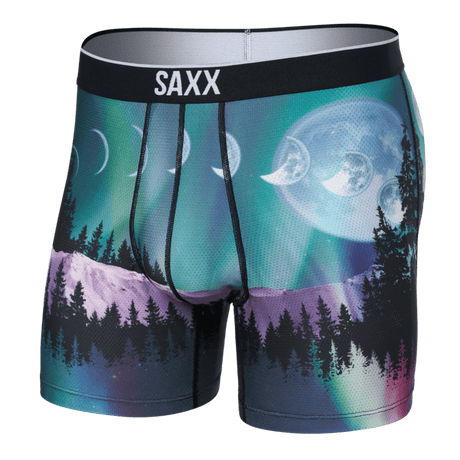 SAXX Mens Volt Breathable Mesh Boxer Brief  -  Small / Yukon and Beyond - Multi