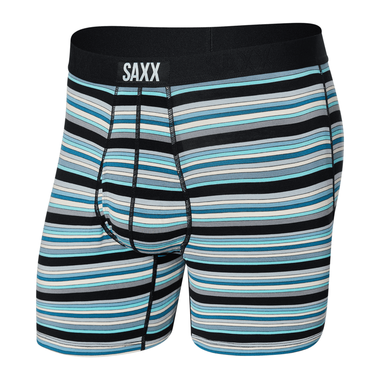 SAXX Mens Ultra Boxer Fly  -  Small / Desert Stripe/Blue